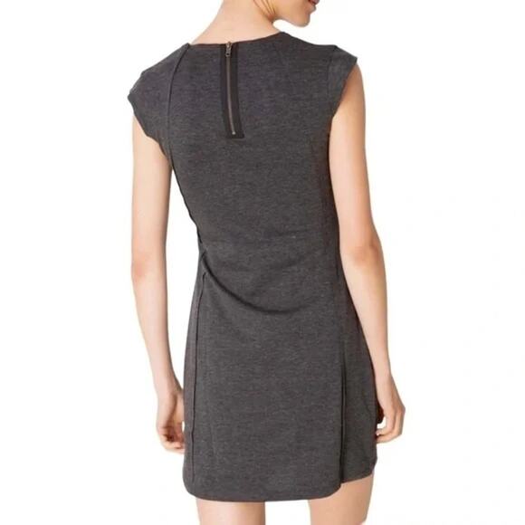 Desigual Dress Printed Knit Sweater Zipper Boho Quirky Colorful Gray Size M - Picture 2 of 15